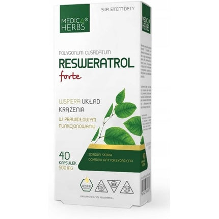 Medica Herbs Resveratrol Forte Polygonum Cuspidatum Supplement Cardiovascular Support