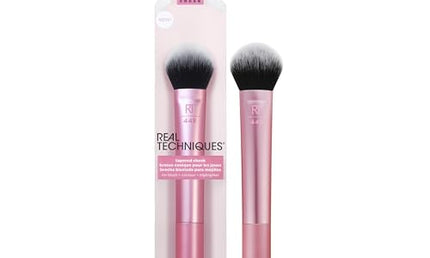 Real Techniques Tapered Cheek Brush – blush/highlighter/loose powder, rose