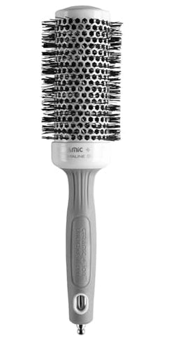 Olivia Garden Ceramic + Ion Round Bürste CI-45 Keramik 1,75 Zoll Weiß/Grau
