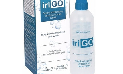Neilmed Irigo Basic Nasal And Sinus Rinse Set 1 Bottle 12 Sachets