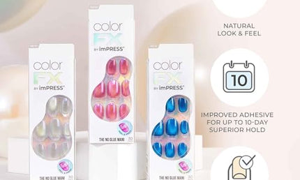 Kiss Self-Adhesive Nails Impress Color Fx Reconnect Blau