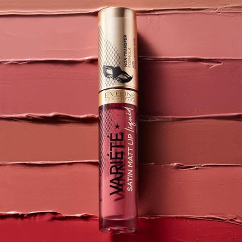 Eveline Cosmetics Variété Liquid Lipstick Satin Matt 4.5ml Peach Mousse