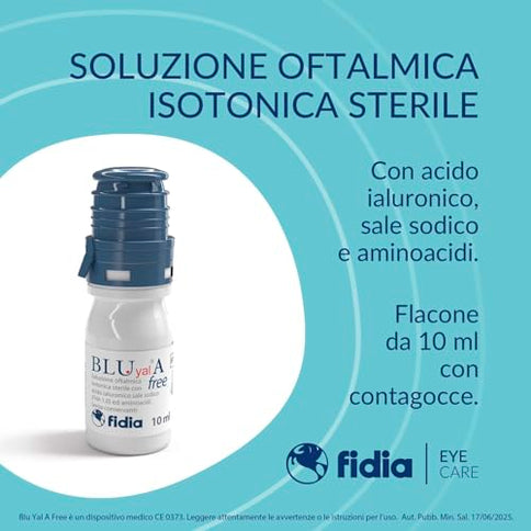 Apb Group Fidia Blue Yal A Free Sterile Isotonic Eye Drops 10 ml