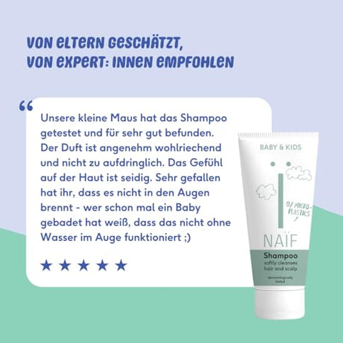 Naïf Nourishing Shampoo – Baby & Kind, 500 ml, Kokosöl