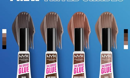 NYX Professional Makeup The Brow Glue Extreme Hold Tinted Eyebrow Gel Taupe 5 g
