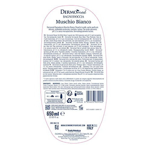 Dermomed Bath White Musk Shower Gel 650 ml