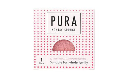 Sister Young Pura Konjac Sponge Pink Facial Cleansing Sponge