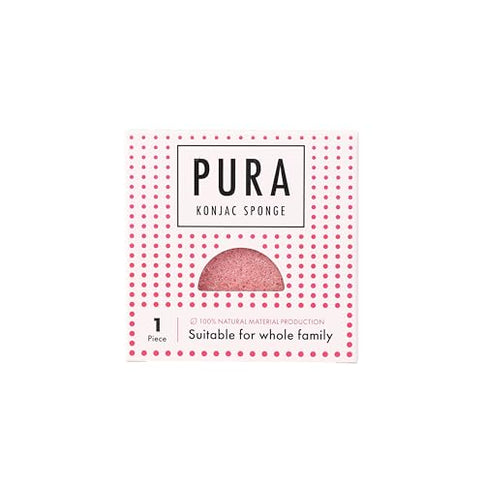Sister Young Pura Konjac Sponge Pink Facial Cleansing Sponge