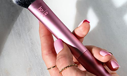 Real Techniques Tapered Cheek Brush – blush/highlighter/loose powder, rose