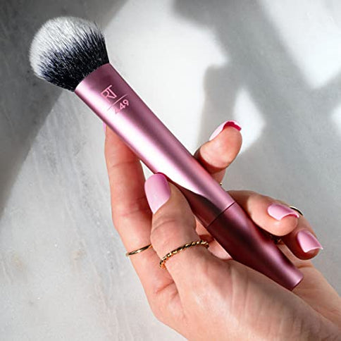 Real Techniques Tapered Cheek Brush – blush/highlighter/loose powder, rose