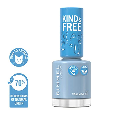 Rimmel Kind & Free Nail Polish Tidal Wave Blue 8ml