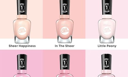 Sally Hansen Miracle Gel 187 Sheer Happiness Nail Polish 14.7ml