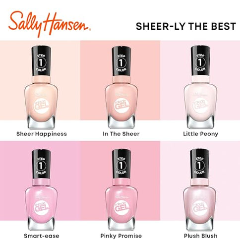 Sally Hansen Miracle Gel 187 Sheer Happiness Nail Polish 14.7ml