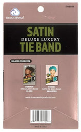 Dream World Satin Deluxe Tie Band Black Headband