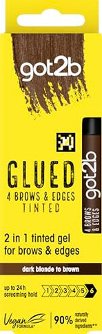 Got2b Glued Brows & Edges Tinted Gel Dark Brown 16ml