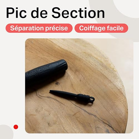 Olivia Garden Fingerbrush Detangler Haarbürste – Black Ionized Nylon, Klein