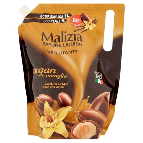Malizia Argan Seifenspender 1L Bianco Vanille