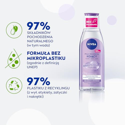NIVEA Mizellenwasser Beruhigend – Empfindliche Haut, 200 ml
