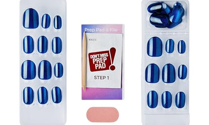 Kiss Self-Adhesive Nails Impress Color Fx Reconnect Blau