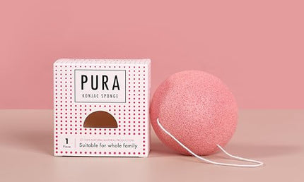 Sister Young Pura Konjac Sponge Pink Facial Cleansing Sponge