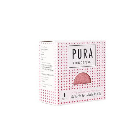 Sister Young Pura Konjac Sponge Pink Facial Cleansing Sponge