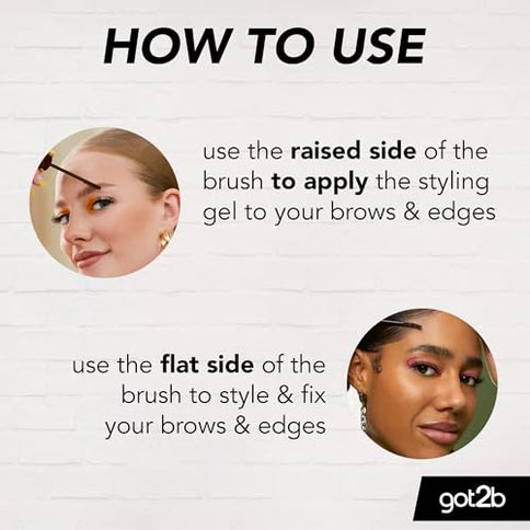 Got2b Glued Brows & Edges Tinted Gel Dark Brown 16ml