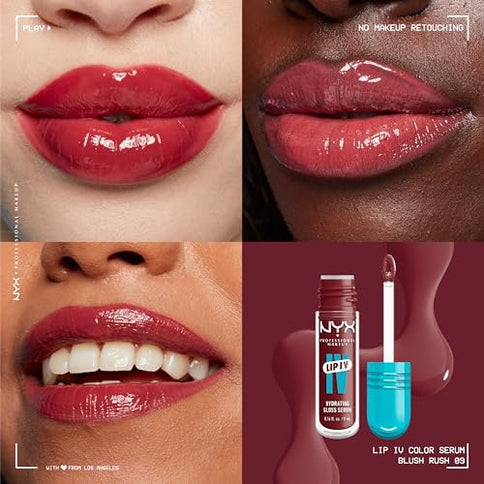 NYX Lip IV Hydrating Gloss Stain Lipgloss Blush Rush 5 ml