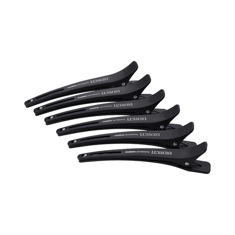 Tb Tools For Beauty LUSSONI Carbon Hairdressing Clips Schwarz