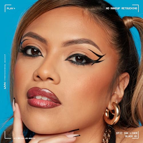 NYX Professional Makeup Epic Ink Eye Liner Waterproof Filzstift 01 Black