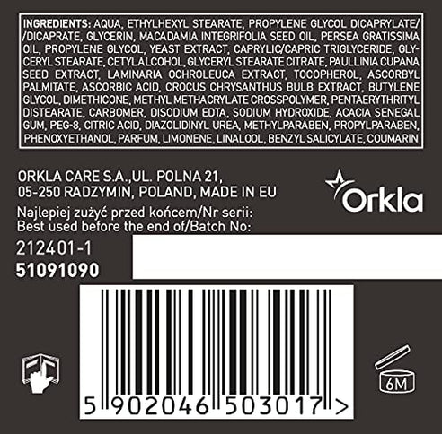 Dermika 100% For Men Cream 30+ Strongly Moisturizing Revitalizing Day/Night 50ml