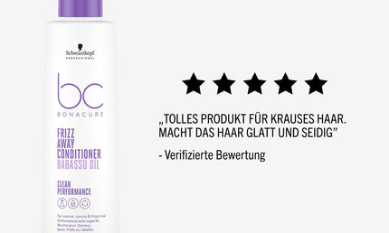 Schwarzkopf Professional Bonacure Frizz Away Conditioner Babassu Oil 200 ml