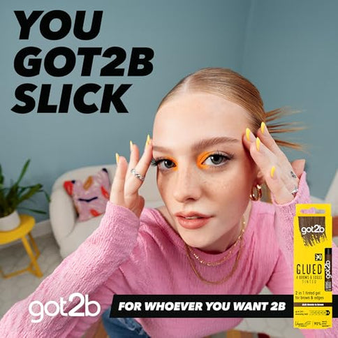 Got2b Glued Brows & Edges Tinted Gel Dark Brown 16ml