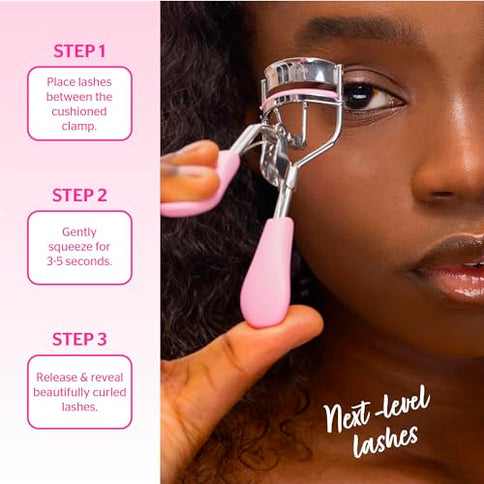 Brushworks Wimpernzange Rosa-Silber Edelstahl