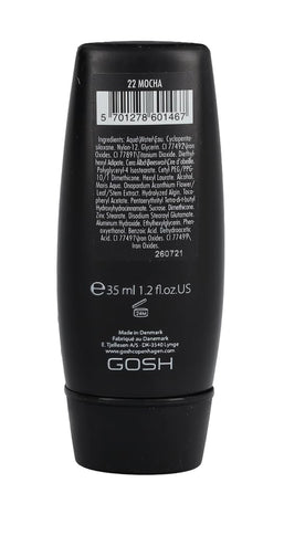 GOSH X-Ceptional Foundation 35 ml Shade 22 Mocha