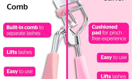 Brushworks Wimpernzange Rosa-Silber Edelstahl