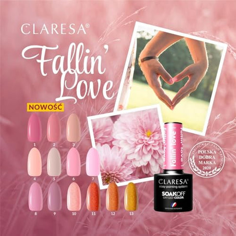 Claresa Fallin Love UV Nagellack 5ml Rot