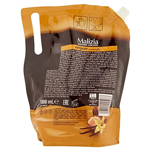 Malizia Argan Seifenspender 1L Bianco Vanille