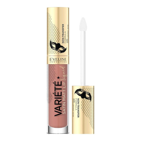 Eveline Cosmetics Variété Liquid Lipstick Satin Matt 4.5ml Peach Mousse