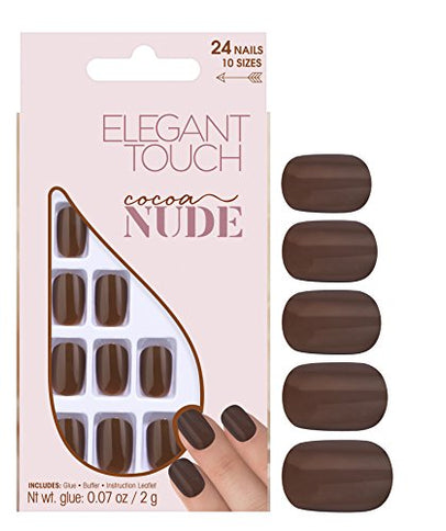 Unbekannt Nude Cocoa Kunstnägel Glänzend