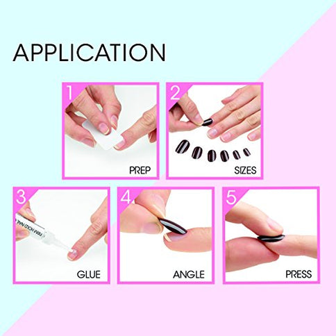 Unbekannt Nude Cocoa Kunstnägel Glänzend