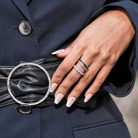 Impress KISS imPRESS Press-On Manicure So French – Medium Length Quadrat