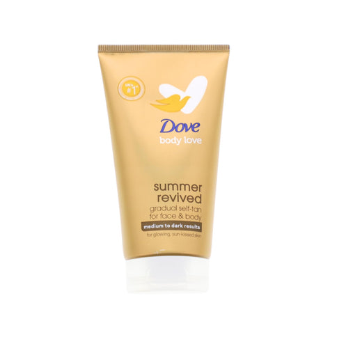Dove Summer Revived Selbstbräuner-Lotion – Medium bis Dunkel, 75 ml