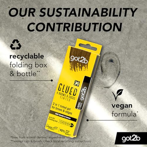 Got2b Glued Brows & Edges Tinted Gel Dark Brown 16ml