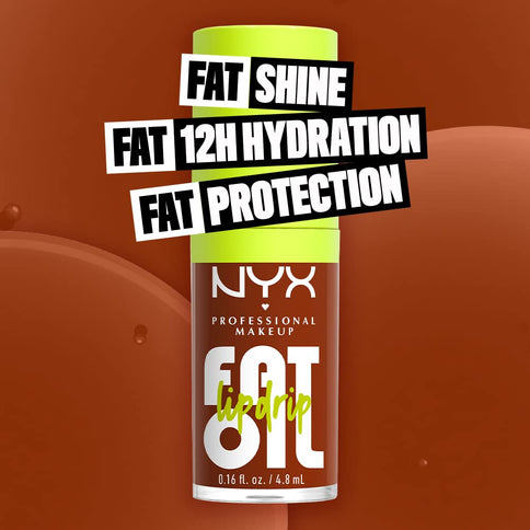 NYX Professional Makeup Lip Gloss Scrollin 4.8 ml - High Shine, Fat Oil Lip Drip