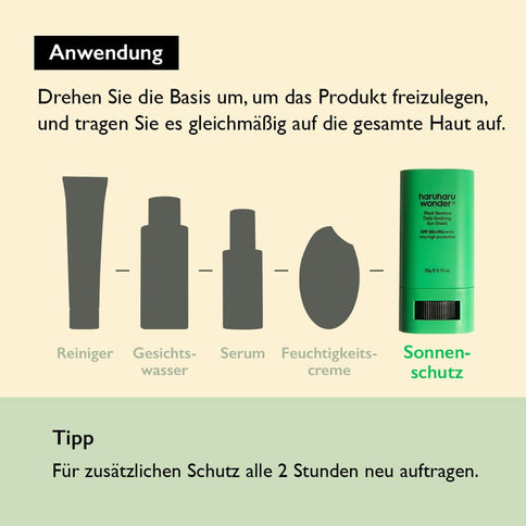 Haruharu Wonder Black Bamboo Daily Soothing Sunscreen 20g SPF50 Unperfumed