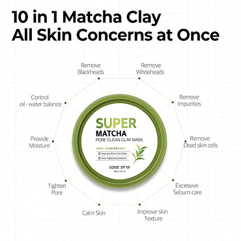 Some By Mi Super Matcha Pore Clean Clay Mask Grün 100 g