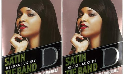 Dream World Satin Deluxe Tie Band Black Headband