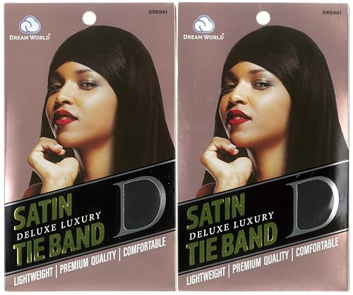 Dream World Satin Deluxe Tie Band Black Headband