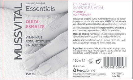 Mussvital Nail Polish Remover