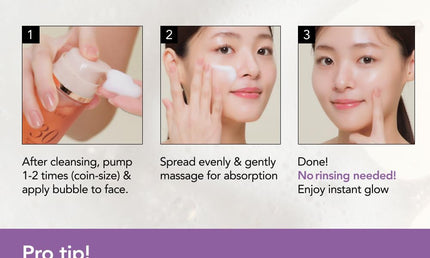 Menokin Hydrating Mask – 30 Seconds Quick Bubble Mask mit EGf Liposome